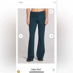NWT saltwater Luxe Lakes pant green size small. Soft, cozy, lounge pants